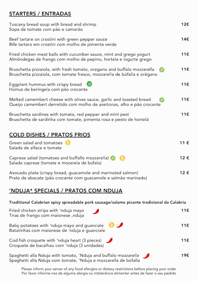 PDF Menu page 2