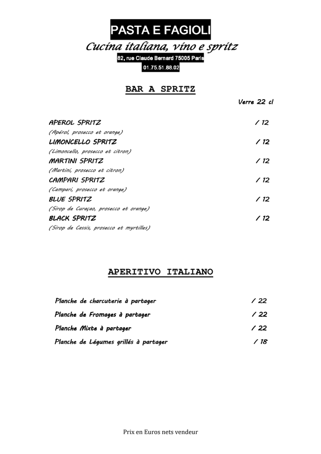 PDF Menu page 2