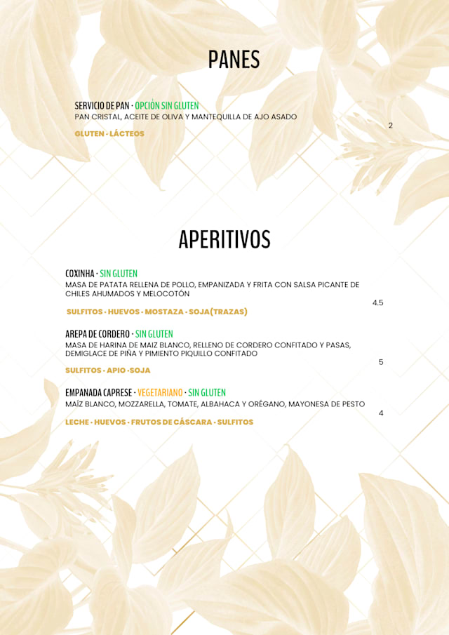 PDF Menu page 2