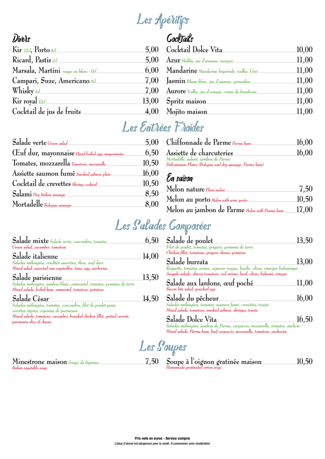 PDF Menu page 2