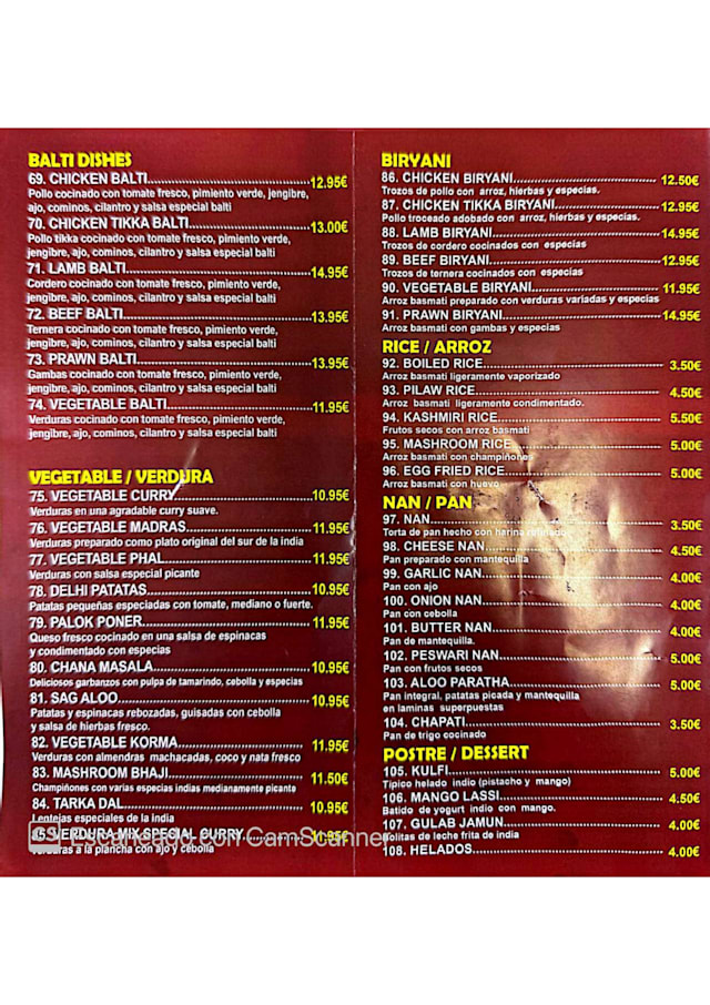 PDF Menu page 2