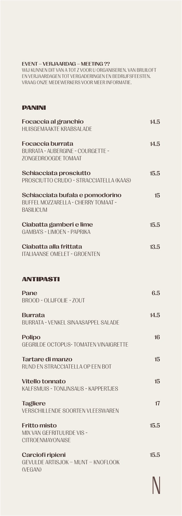 PDF Menu page 2