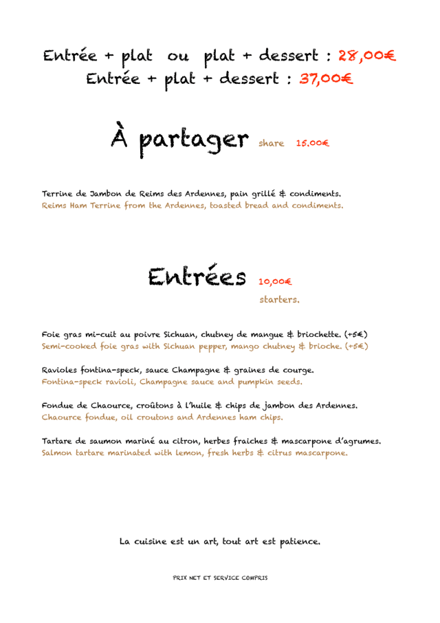 PDF Menu page 2