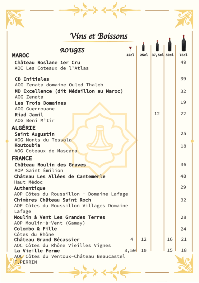 PDF Menu page 2