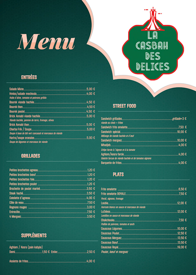 PDF Menu page 2