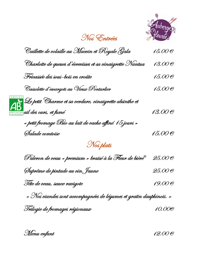 PDF Menu page 2