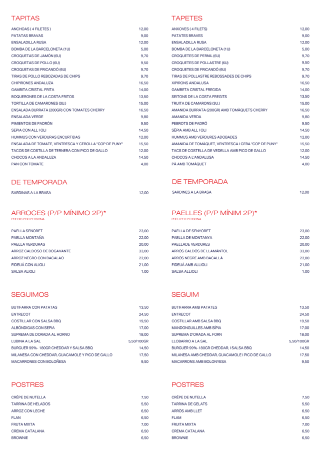 PDF Menu page 2