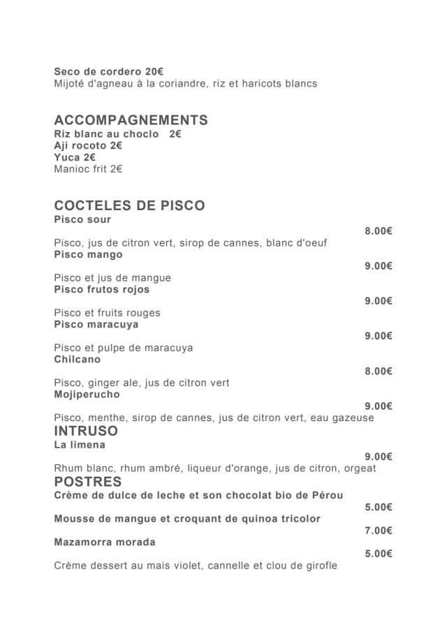 PDF Menu page 2