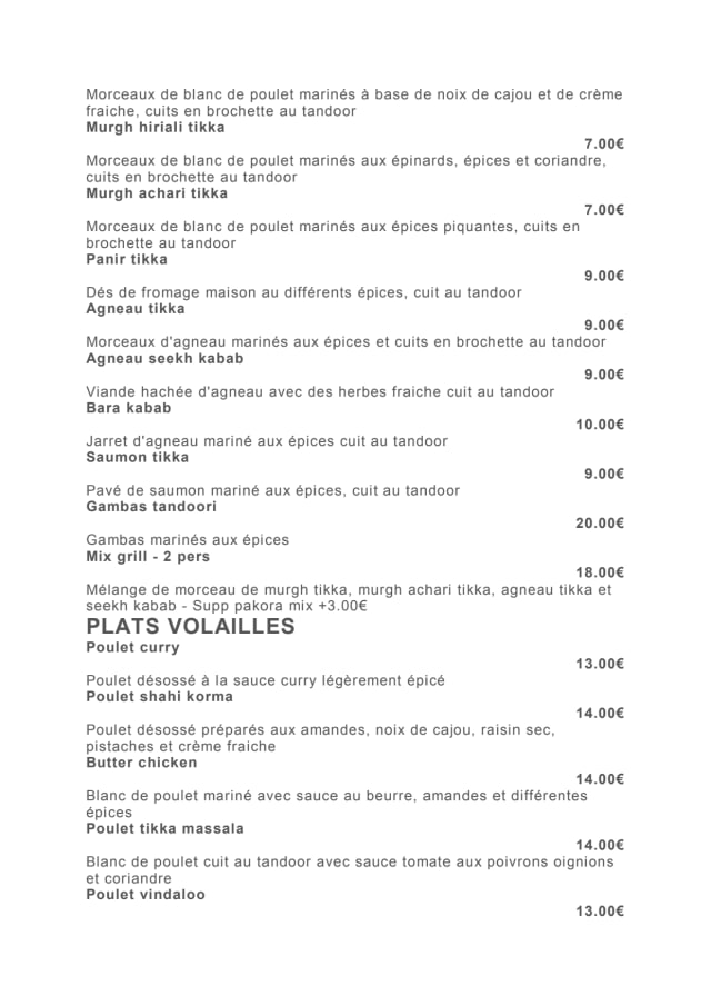 PDF Menu page 2