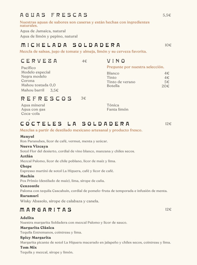 PDF Menu page 2