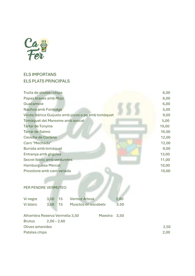 PDF Menu page 2