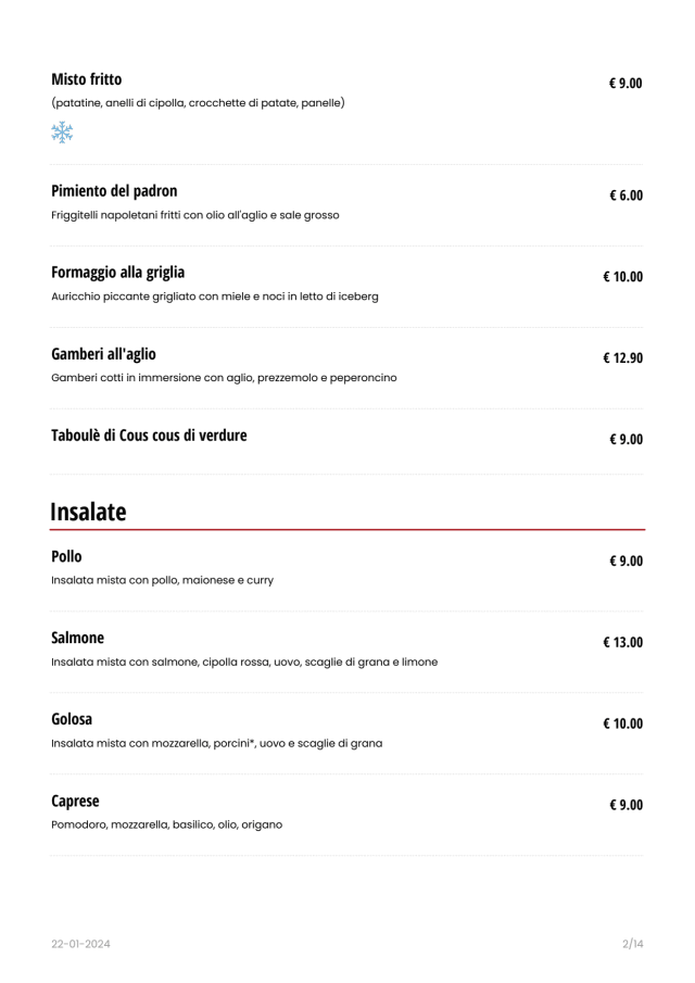 PDF Menu page 2