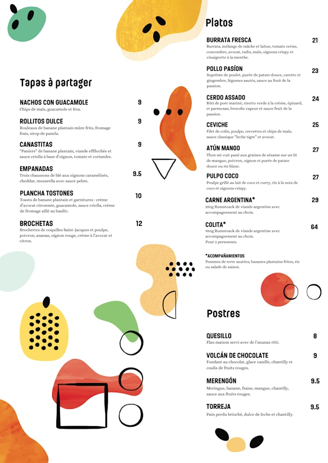 PDF Menu page 2