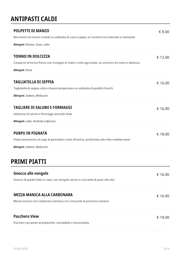 PDF Menu page 2