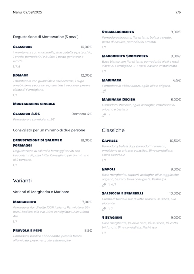 PDF Menu page 2