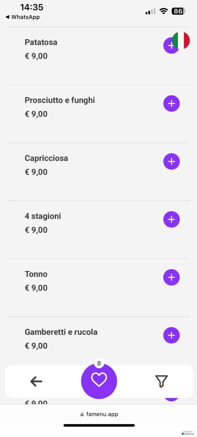 PDF Menu page 2