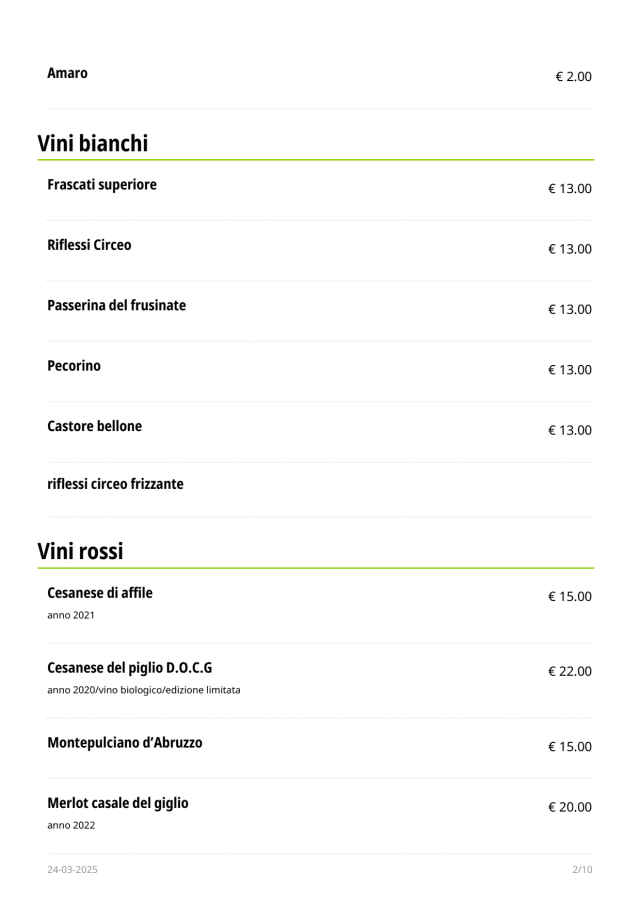 PDF Menu page 2