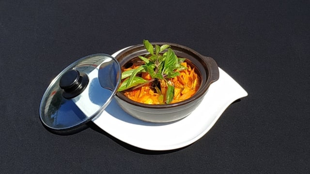 Marmite de Seiches et Crevettes à la sauce Thaï