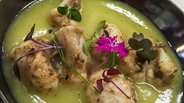 Rape al curry verde picante