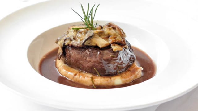 Filetto di mango ai fungi porcini