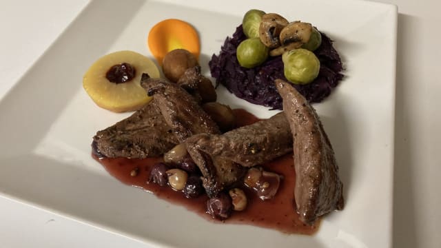 Aiguillette de filet mignon de chevreuil