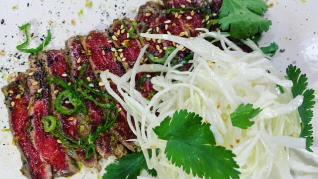 Tataki de canard ~ Salade de chou