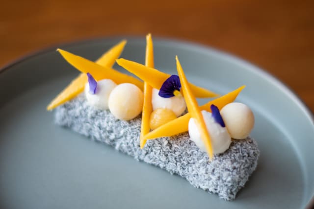 Sagu de Coco gengibre e manga