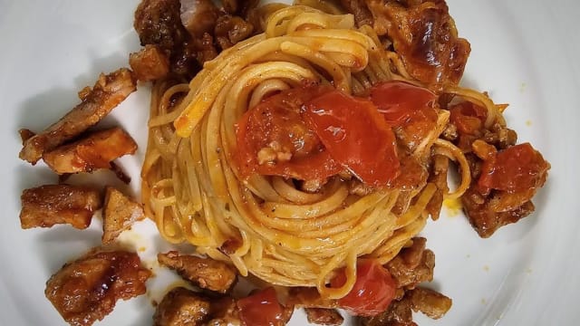 Tagliolini alla carbonara di mare
