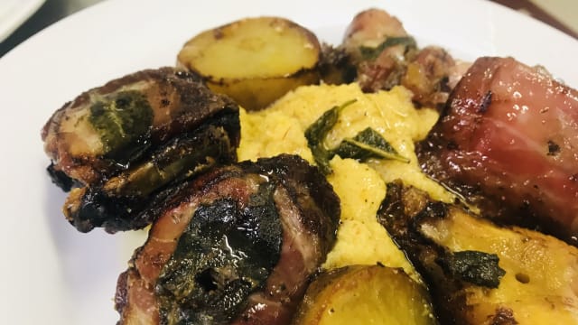 Polenta e spiedo