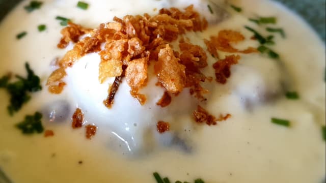 Oeuf parfait crème de panais et poêlée champêtre