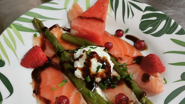 Gravlax de saumon