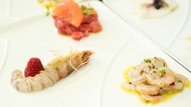 Selezione di antipasti Crudi