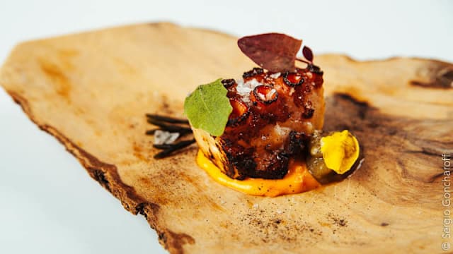 Pulpo a la llama