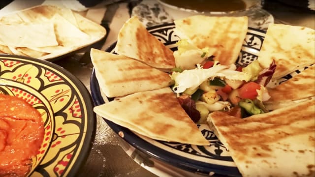 Arayes : Tortitas rellenas de queso