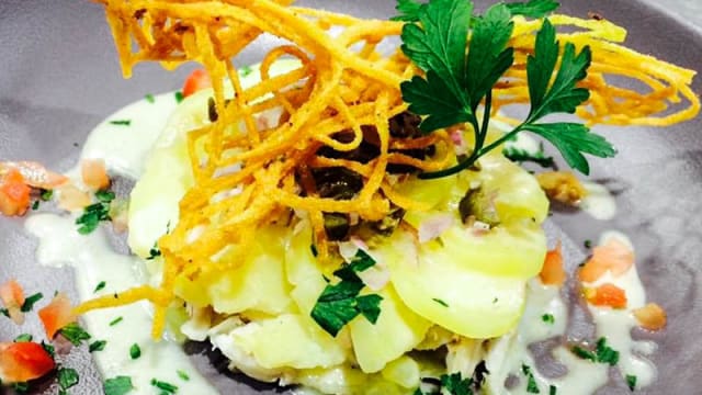 Millefeuille de raie-Purée de Céleri fondante