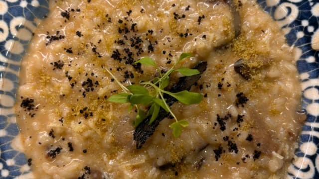 Risotto de Cogumelos com Mantecatura de Queijo da Ilha