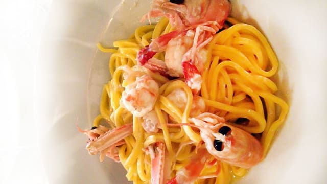 Spaghetti con i gamberi