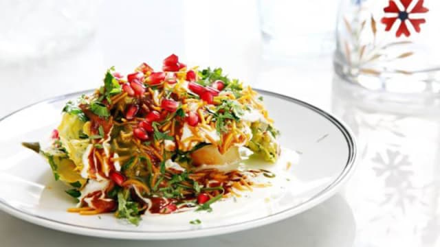 Palak patta chaat, entrée