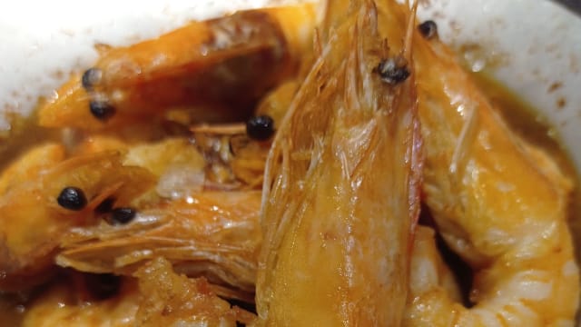 Camarão frito