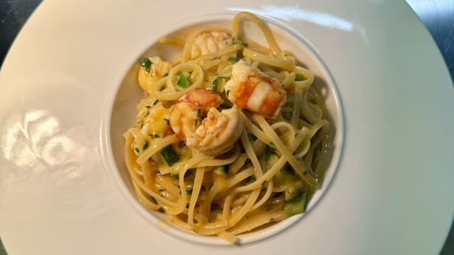 Linguine al doppio gambero