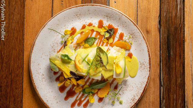  Butternut rôti et sa lotte à la sauce Colombo 