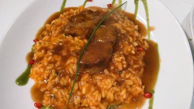 Risotto à la courge et foie gras