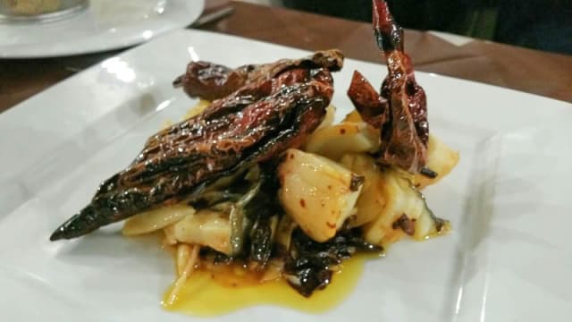 baccala' con peperoni cruschi