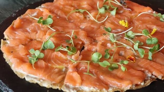 Pizza XL de salmón