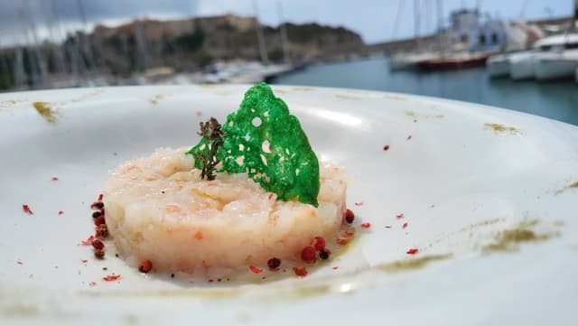 Tartare di gambero al bergamotto