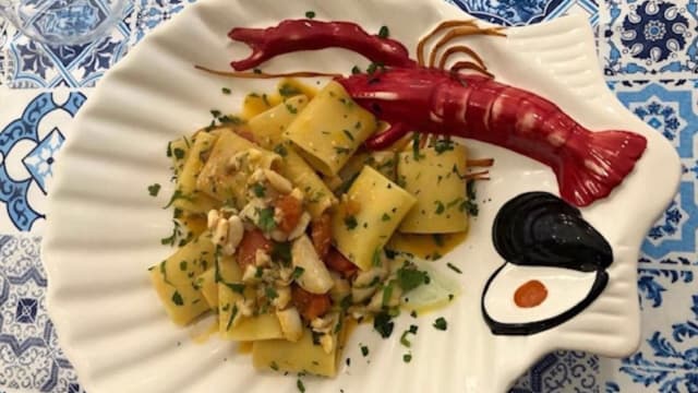 Lo Chef Consiglia spaccherò di Gragnano con Scorfano e pomodorini del Piennolo