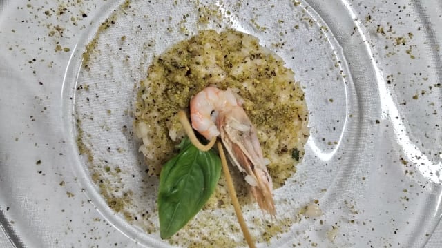 Risotto pistacchio e gamberetti 