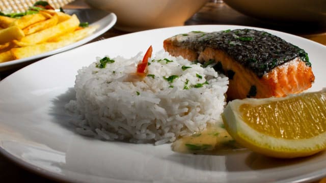 Pavé saumon riz basmati