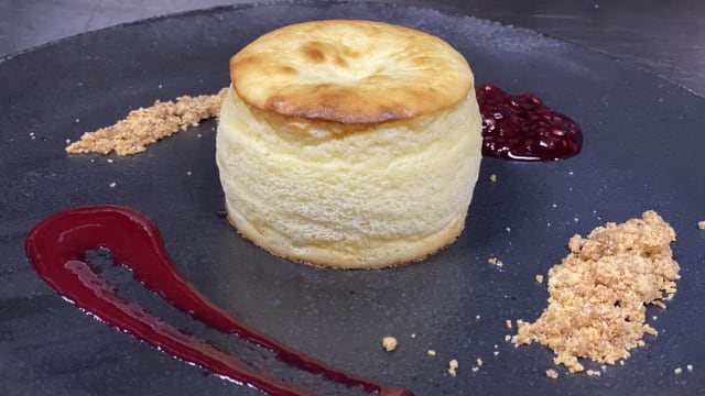 Pastel de queso hecho al momento
