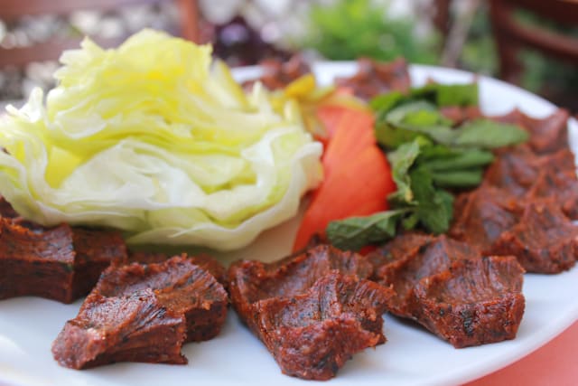 Assiette de çig köfte